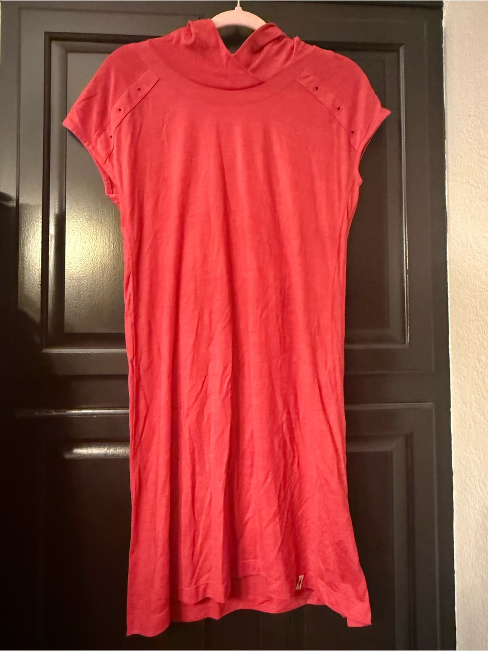 Smartwool Red Short-Sleeve Hooded Dress size medium